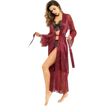 

3 styles option Women's nightgown Lace Long Sexy Nightwear Sleepwear Growns Women Clothing Night gowns robe femme