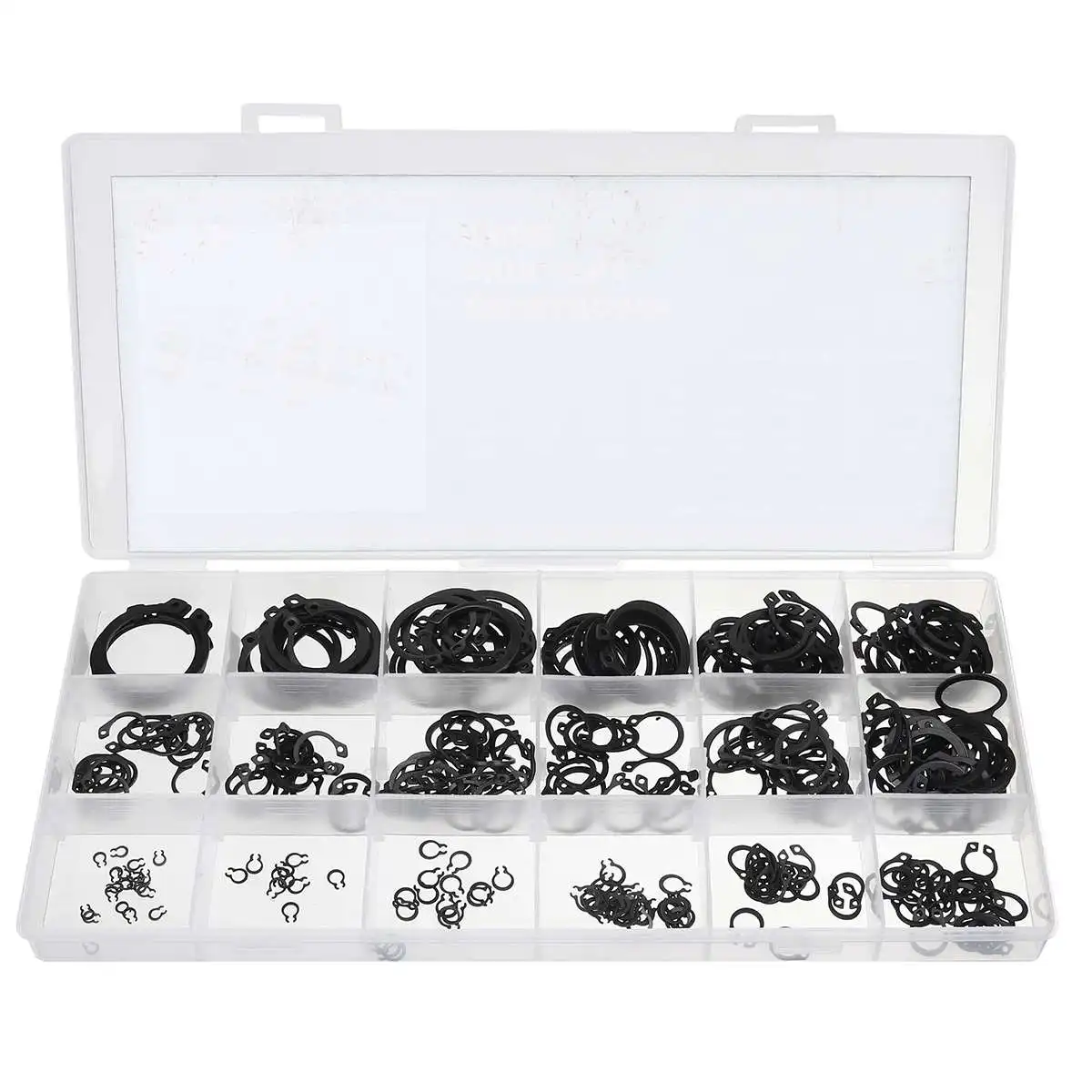 

300PCS 3-32MM Circlip Set External/Internal Retaining E-type Cir clip Lock Snap Retaining Ring Assortment holes Shaft Collar