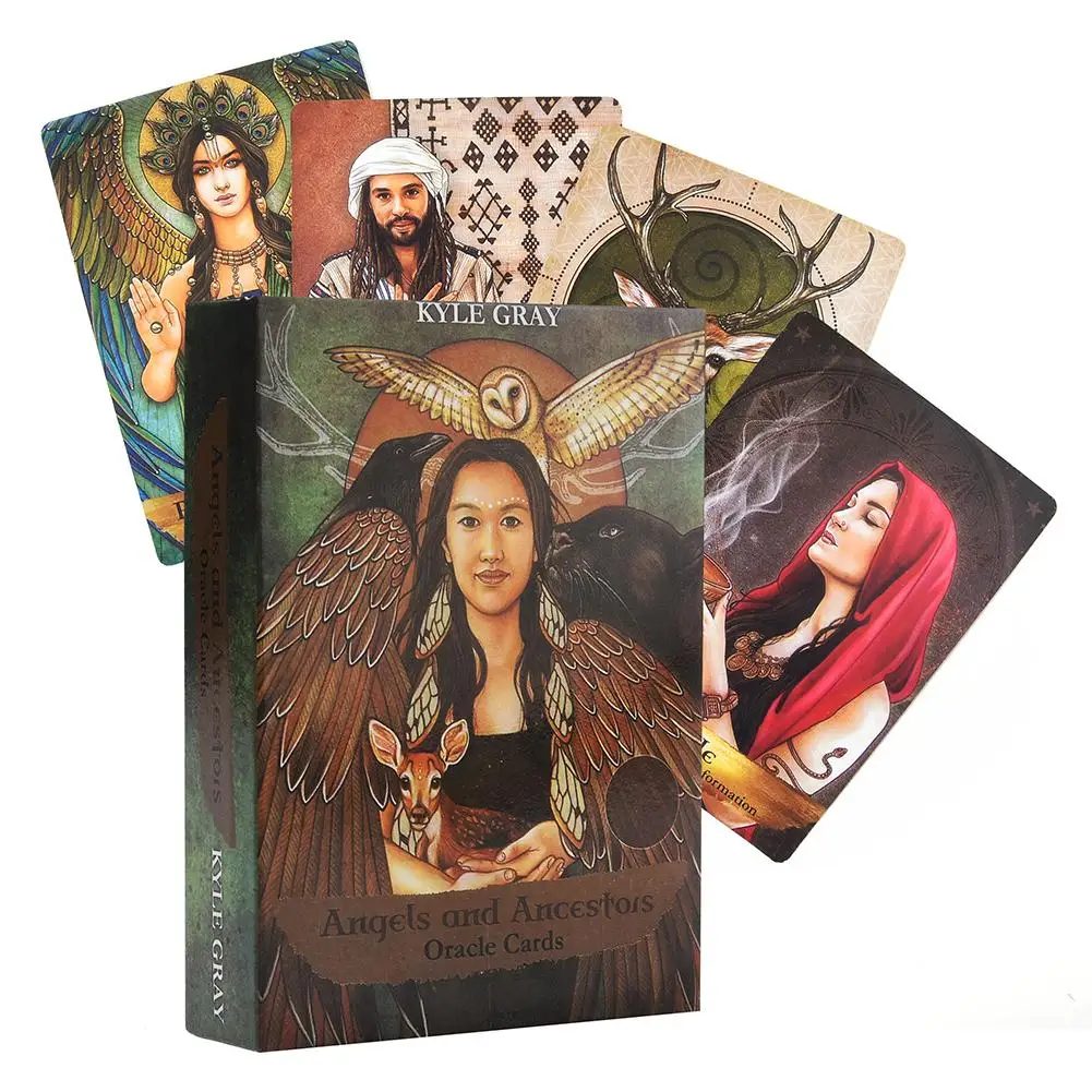 55 Angels And Ancestors Oracle Cards Tarot Cards High Quality Smith Tarot Deck Board Game Cards Playing Cards Family Entertain