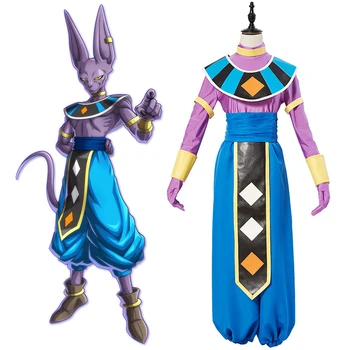 

Anime Dragon Ball Super Cosplay Costumes God Of Destruction Beerus Cosplay Costume Uniforms Halloween Party Cosplay Costume