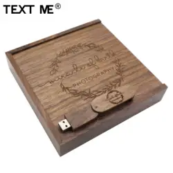 KING SARAS Логотип Деревянный + коробка карту флэш-памяти с интерфейсом usb 4 GB 8 GB 16 ГБ, 32 ГБ, 64 ГБ usb2.0 индивидуально сделанный подарок флешки