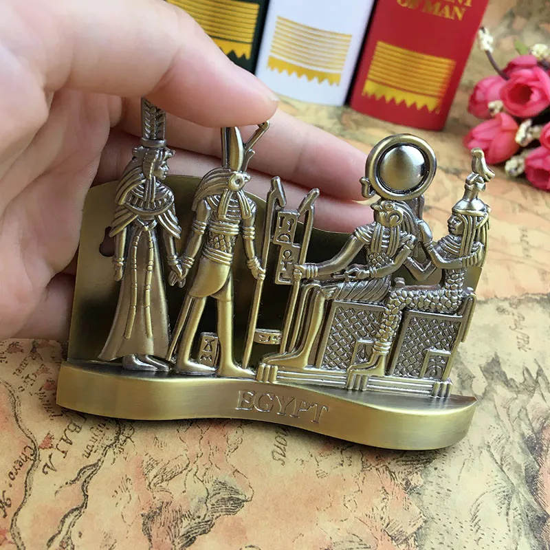 Европейский ретро египетский фараон Художественная Скульптура Культовая скульптура в виде здания Статуэтка изделия из металла украшения для дома R3730