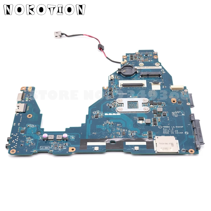 NOKOTION K000128540 PWWBE LA-6849P основная плата для Toshiba Satellite C660D материнская плата для ноутбука DDR3 полный тест