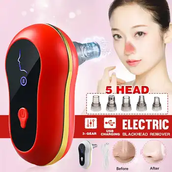 

Suction Face Nose Blackhead Remover Vacuum Cleaner Black Dot Deep Pore Vacuum Suction Pore Cleaner Pimple Acne Removal Tool