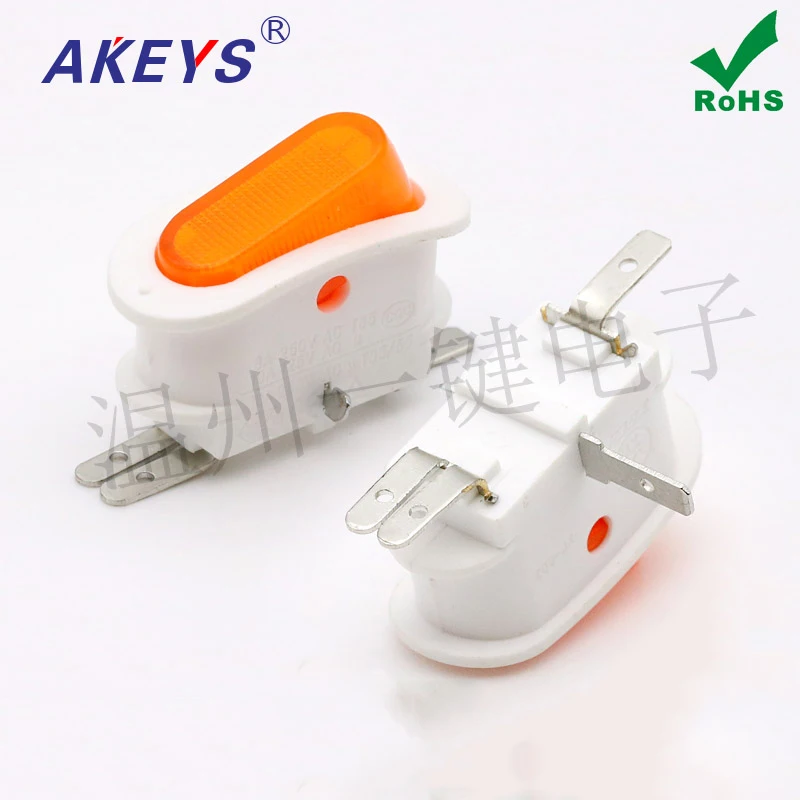 

5pcs KCD1-304 electric blanket switch 4 foot patch without light power switch Rocker button open and close XW