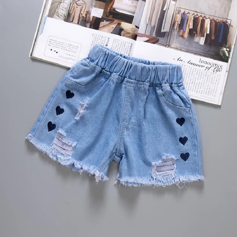 Kids Girls Denim Shorts Fashion