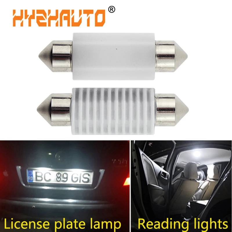 Hyzhato керамические гирлянды 3030 светодиодный светильник C5w C10w 31 мм 36 39 42 для салона