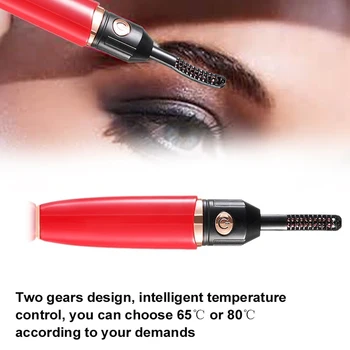 

Portable Electric Eyelash Curler 10s Heating Up Long-lasting Styling Long Lasting Natural Curled Eyelashes Curling Tool Makeup