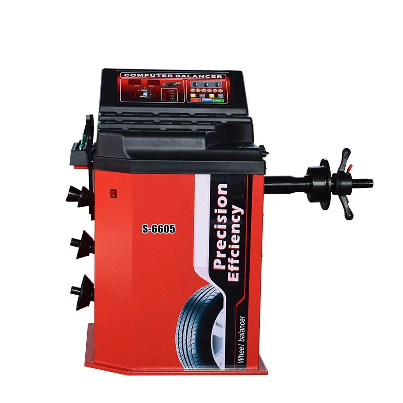 US $331.76 Car Balancing Machine S6605 Tire Dynamic Balancer Machine Automatic Wheel Rim Dynamic Balance Tools Device 220V CH