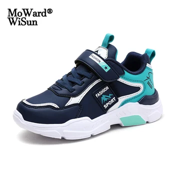 

Size 28-37 Boys Hook Loop Breathable Shoes Children Anti-slippery Sneakers Kids Sneakers for Boys Lightweight Casual Shoes
