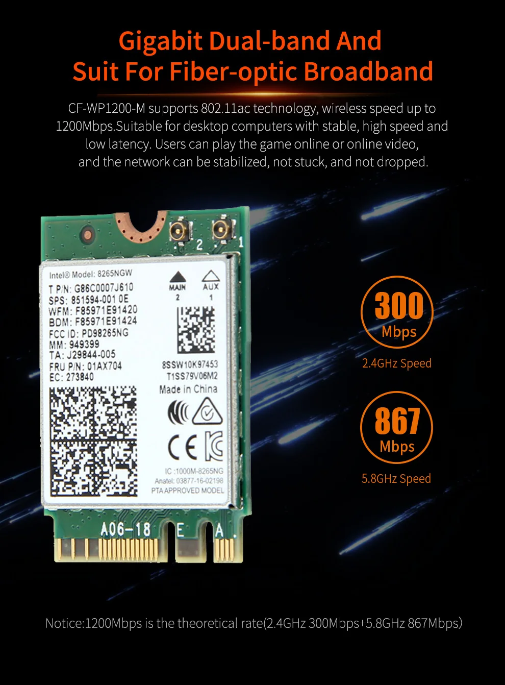 Comfast CF WP1200 M 1200 Мбит/с гигабитный двухдиапазонный 802.11AC 5 ГГц беспроводной Wlan Wi Fi