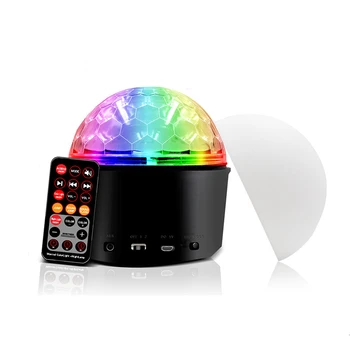 

Bluetooth Speaker Disk Ball Miniature Music Wireless Sound DMX Stage Lighting Club Portable Party Powerful DJ Driven Projector