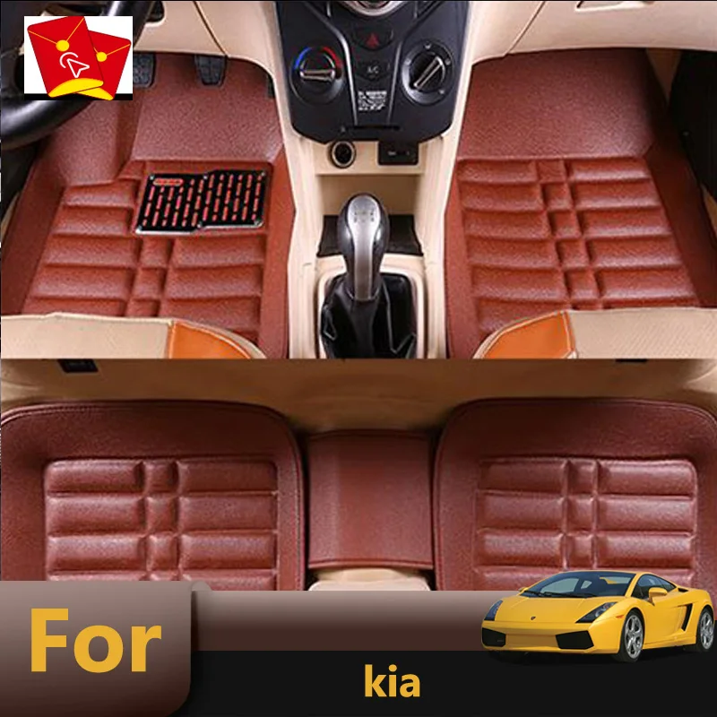 Car Floor Mats For Kia Rio 3 4 2018 Sorento 2005 Sportage 2018 Cerato
