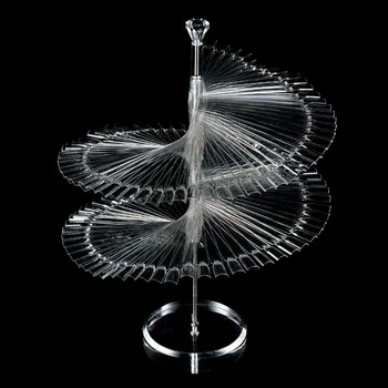 

Hot False Nail Tips Polish Color Display Rack Spiral Stand Practice 120 Stick Showing Tool CNT 66