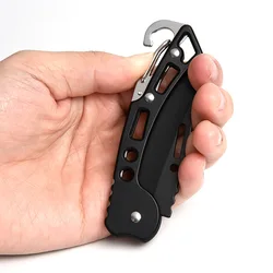 Couteau de poche tactique en acier inoxydable, couteaux de survie en plein air, autodéfense, porte clés tactique, outils de Camping 
