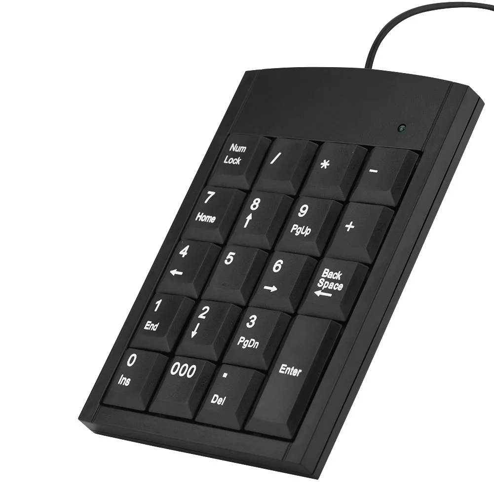 Портативная ультратонкая USB клавиатура с 19 клавишами цифровая для Windows XP 7/8/9/10