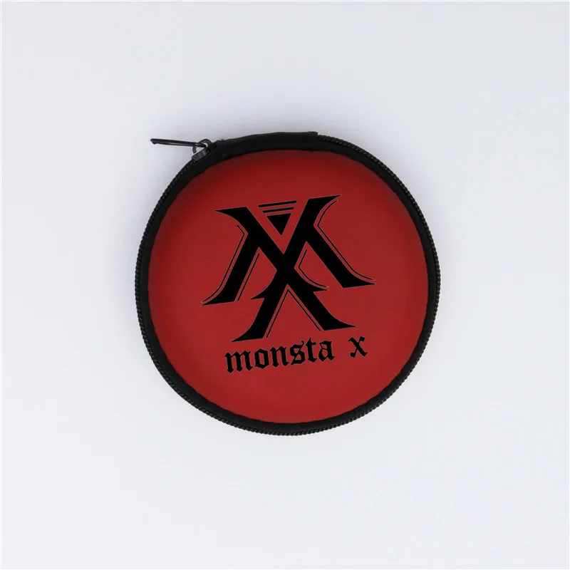 MONSTA X-1 Kpop EXO GOT7 SEVENTEEN TWICE MONSTA X портмоне портативная коробка для хранения гарнитуры держатель для наушников сумки для ключей бумажник коллекция фанатов - Цвет: MONSTA X-1