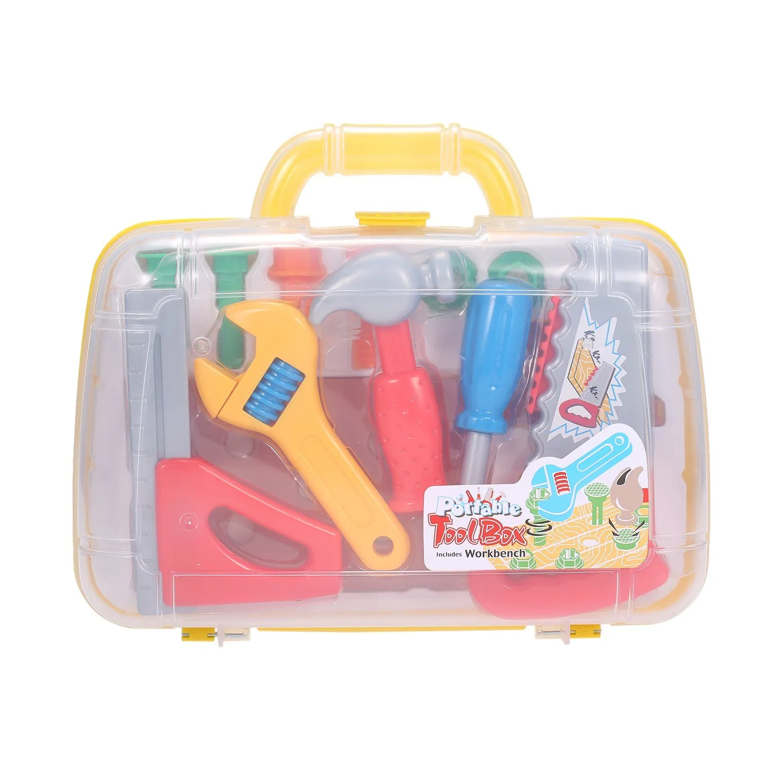 Ящик для инструментов набор Playset с переноской пластиковые игрушки для детей дети портативный подарок