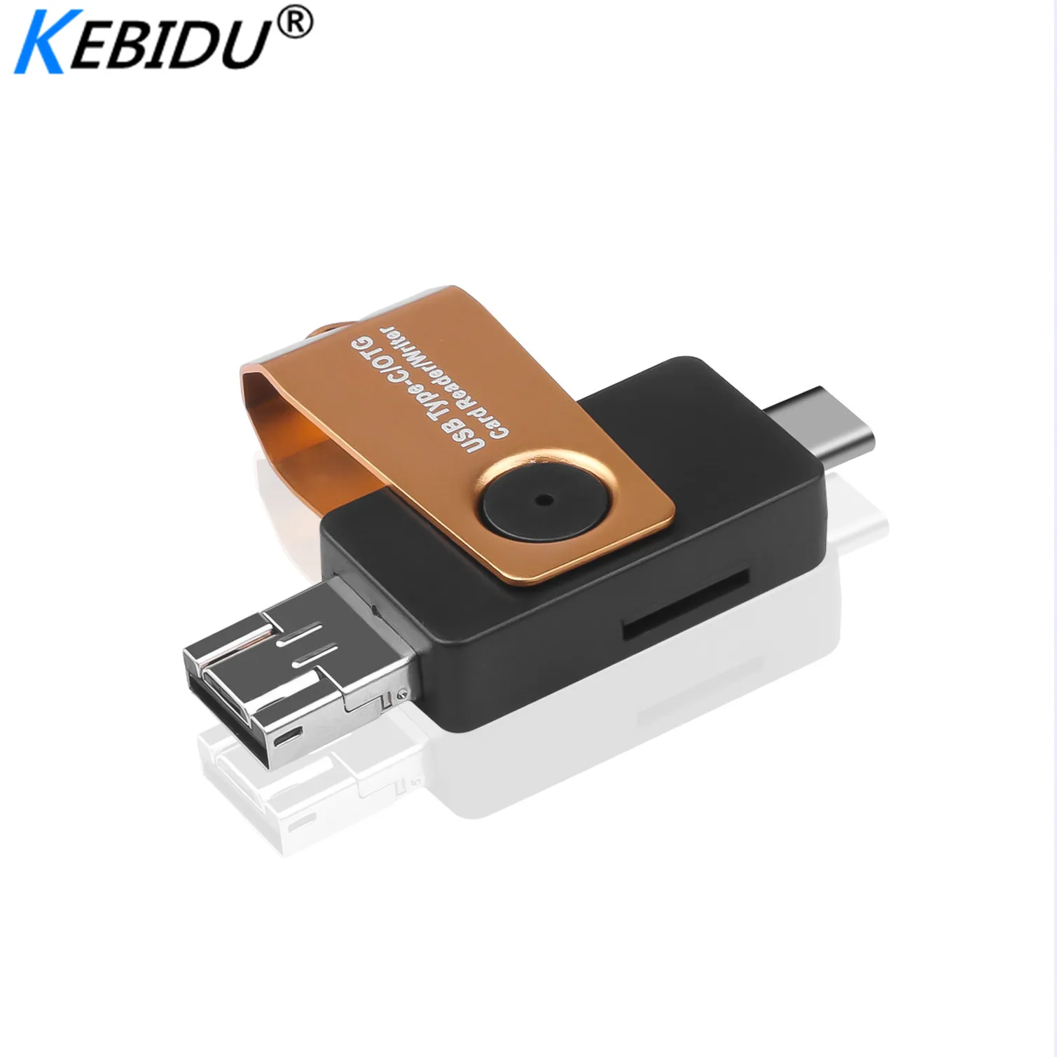 Kebidu usb type C OTG кардридер с USB женский интерфейс для ПК телефона Портативный SD передачи данных Кардридер писатель