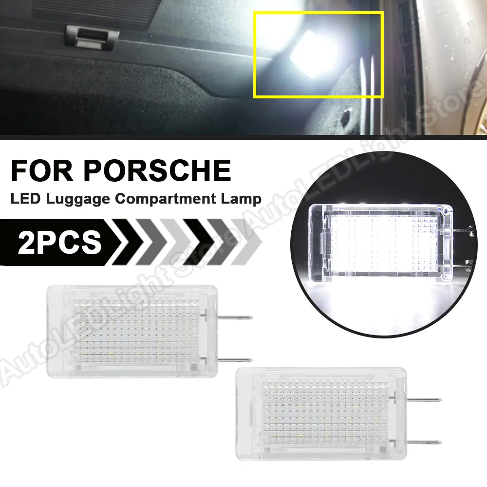 LED Trunk Luggage Compartment Lamp Glove Box Footwell Light For Porsche