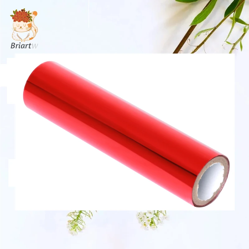 Briartw Heat Activated foil Hot Foil Rolls Hot Stamping Foil Paper Holographic Heat Transfer DIY Crafts 5 Meters x 1 Roll craft foil