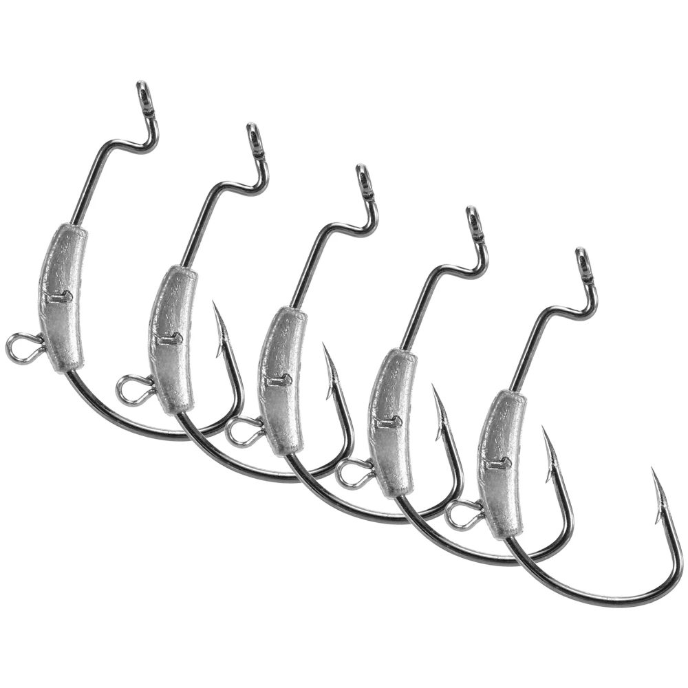 

5 PCS Jig Head Barbed 1.5g 2.5g 3.5g 4g Carbon Steel Fishing Lure Softjerk Hooks Fishing Tackle