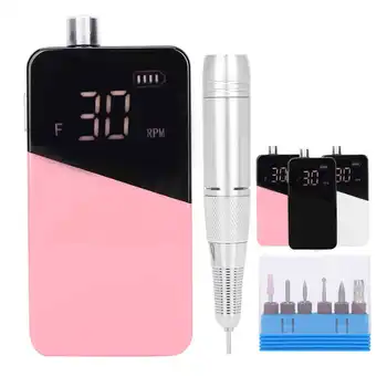 

Electric Nail Drill Files Portable Nail Polisher Grinding Machine Manicure Tools Rechargeable Nail Drill Machine Predicure File
