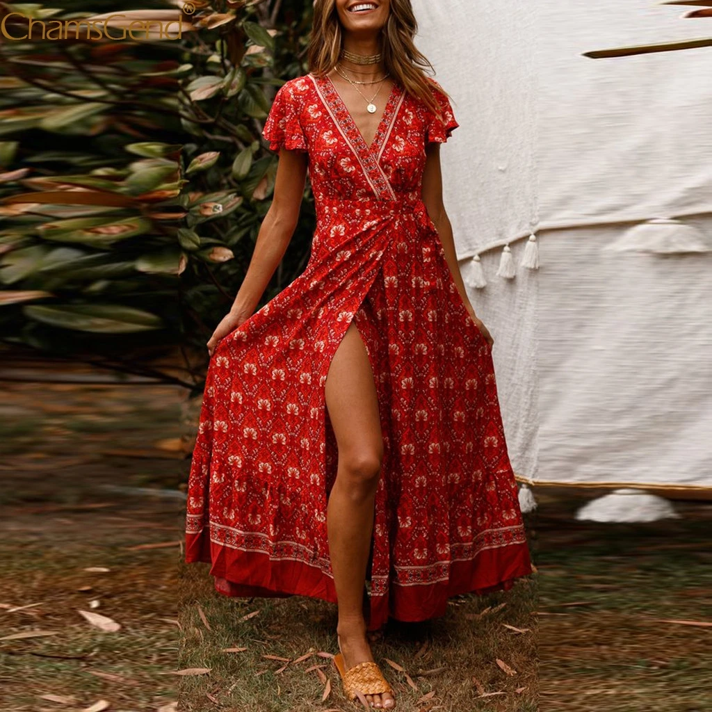 Boho V-Neck Floral Summer Party Dress Women Plus Size Dresses Woman Party Night Maxi Dresses Sexy Beach Long Dress Sundress Sept Boho V-Neck Floral Summer Party Dress Women Plus Size Dresses Woman Party Night Maxi Dresses Sexy Beach Long Dress Sundress Sept