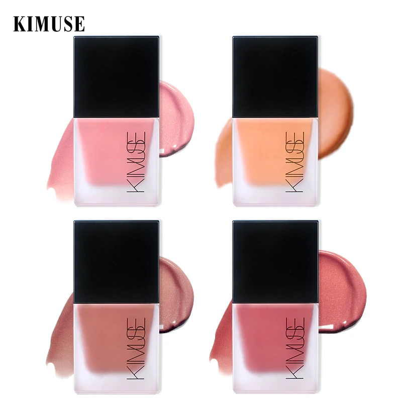 Nuovi 4 Colori Liquid Blush Cosmetics Trucco Naturale Duraturo Blush Er Gel Cremoso Rouge Cheek Makeup Tools