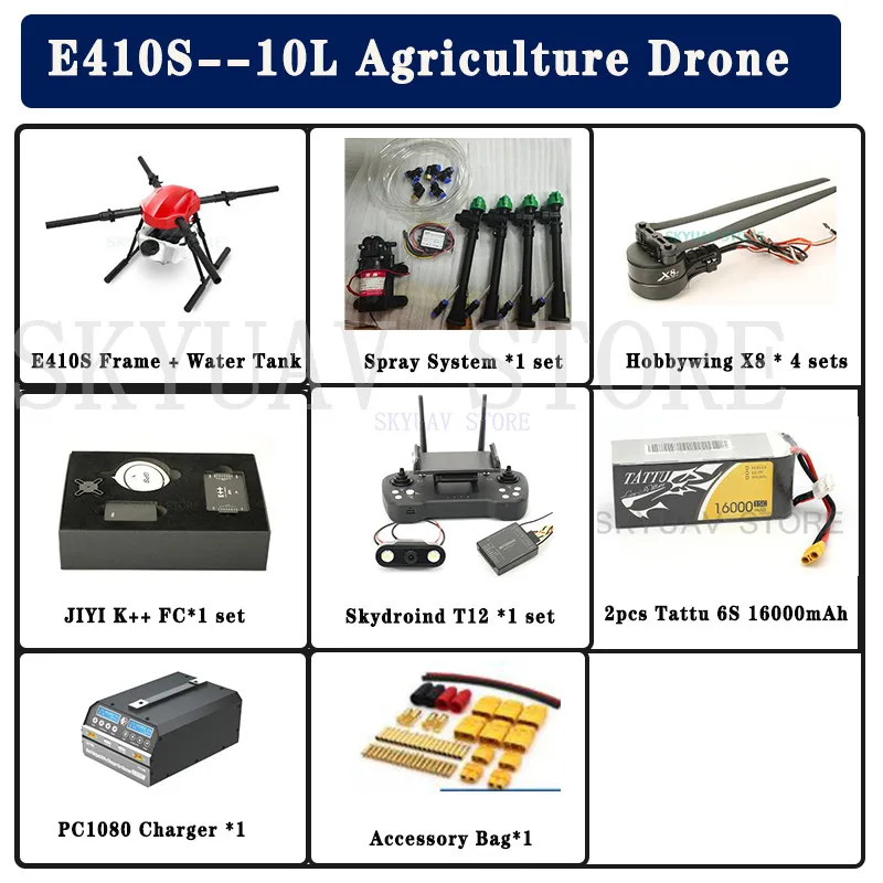 EFT E410S 4 оси 10 кг/10 л система подвес для распыления складной Квадрокоптер
