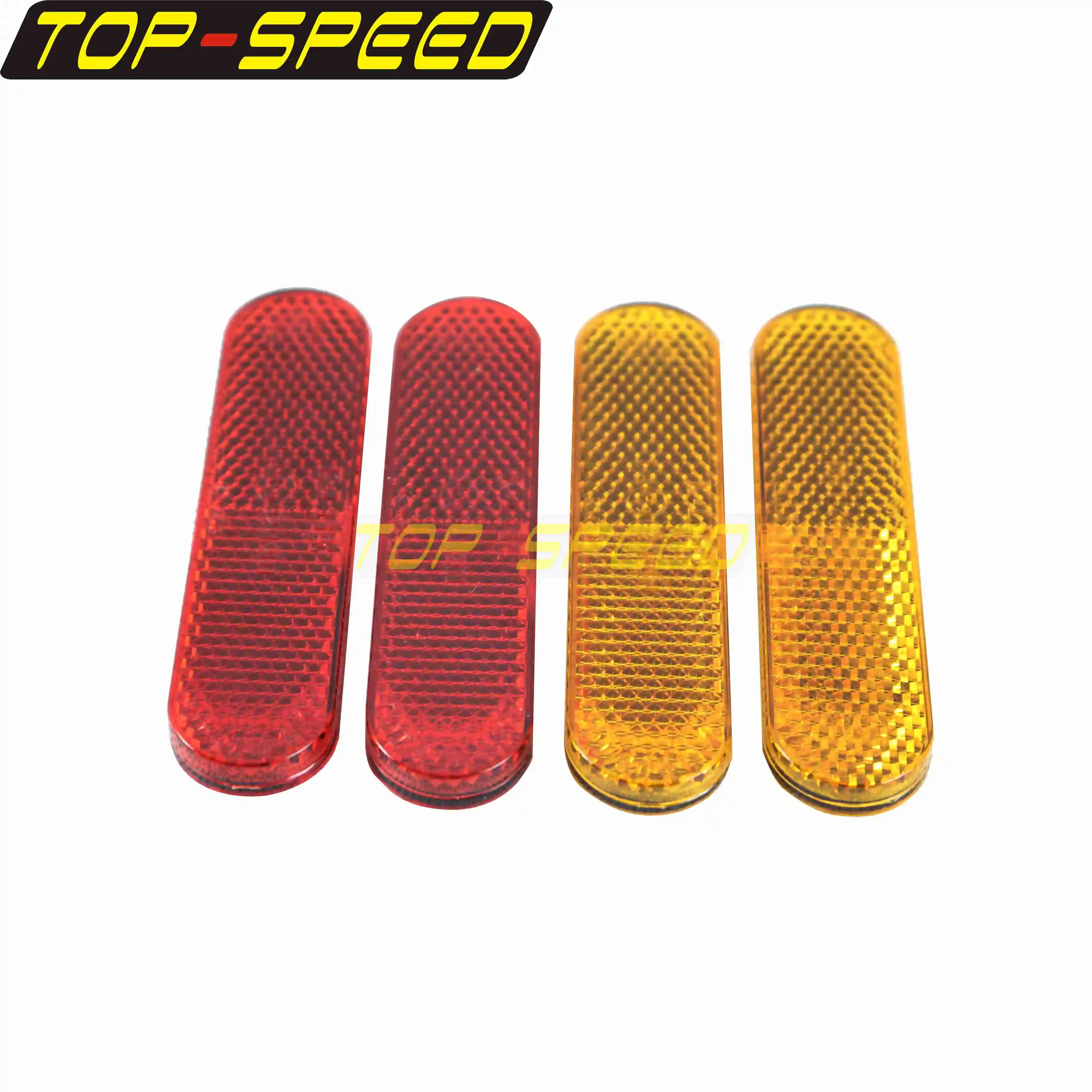 Motorcycle Front Fork Safety Reflector Sticker 100mm Warning Tape Reflective Decals 2pcs Yellow/Red Reflectors for Harley Honda