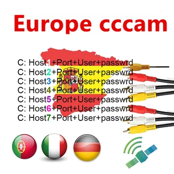 

DVB-S2 6 lines Clines for 1 Year Europe support Satellite TV Receiver GTmedia V8 Nova V7S V9 Freesat V7 Ccam Satellite Receiver