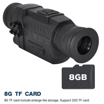 

Digital Night Vision Telescope Outdoor Hunting Camera New 5X Infrared Monocular Telescope 1.54 inch Display Screen