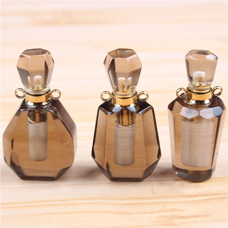 Mini Perfume Bottle  Citrine 3ML Portable Travel Cosmetic Container Perfume Bottle Cosmetic Container