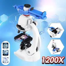 Набор микроскопов Zeast с держателем для мобильного телефона 100X 400X 1200X для детей и студентов, развивающие игрушки в подарок