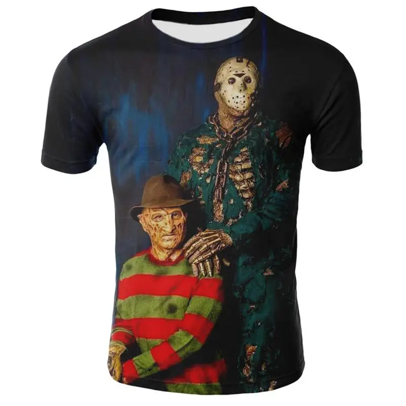 

3D Printed T Shirt Men Joker Face Casual O-neck Male Tshirt Clown Short Sleeve Funny T Shirts 2019 Summer Tee Shirt Homme