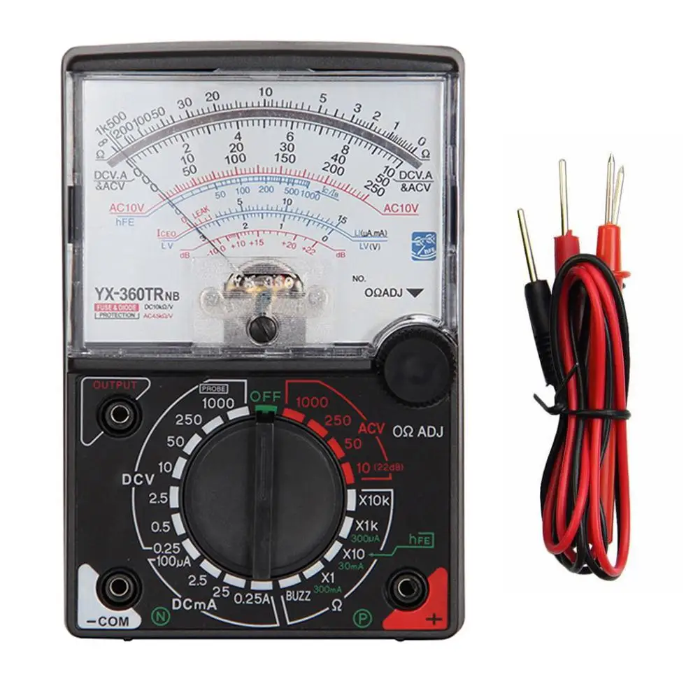 

YX- 360TRNB Mini Portable high accuracy Poin-ter Multimeter with Test Pen Tool for Measuring DC / AC Voltage and DC Curren New
