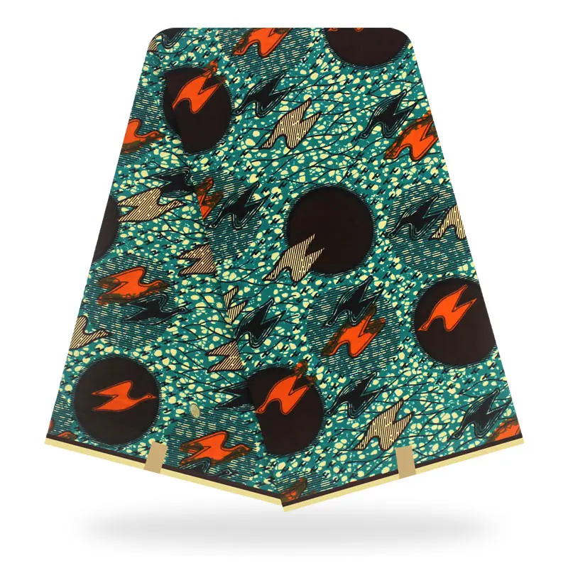 Африканская настоящая восковая Ткань 6 ярдов пагне воск tissus африканская ткань Анкара настоящий воск хлопок швейный материал для платья - Цвет: color14