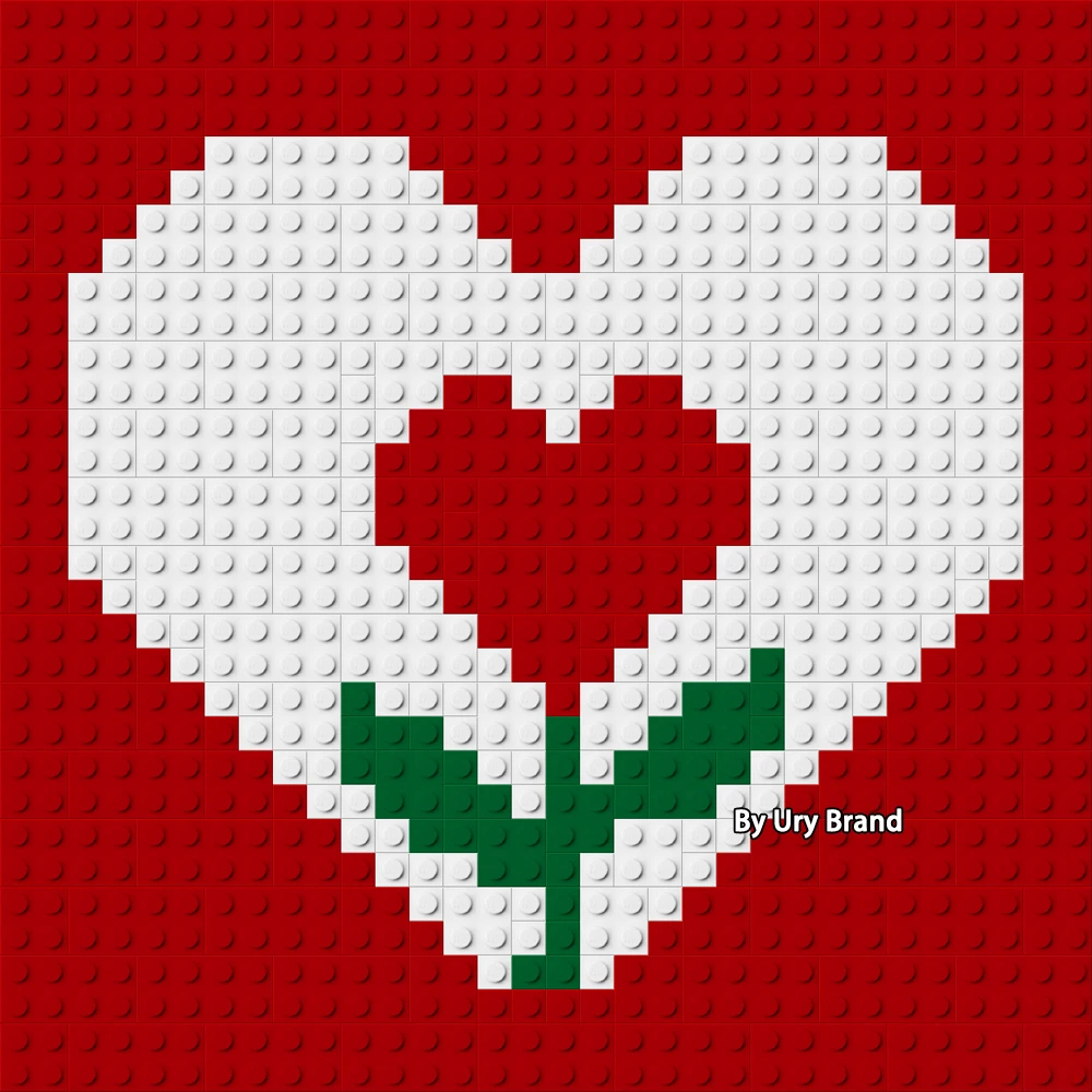 Pop Pixel Art Mosaique De Cœurs Rouges Peinture Par Numeros Ensemble De 32x32 Blocs De Construction En Diamant Jouet Pour Enfants Cadeau Unique Aliexpress