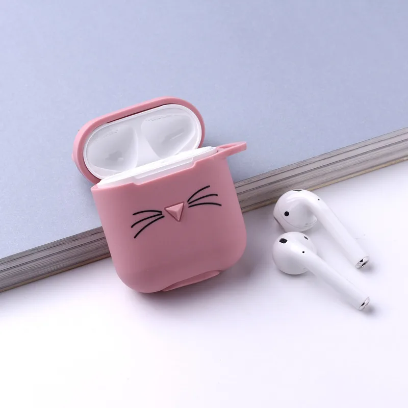 1 шт чехол Милая кошка мультфильм Защитная крышка Bluetooth Беспроводной наушники