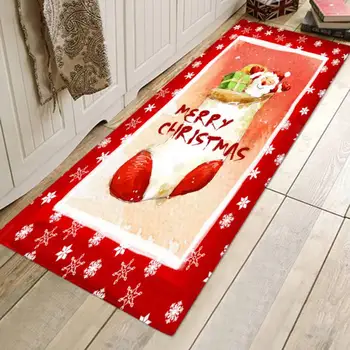 

Christmas Tree Carpet Fashion Xmas Home Decor Snowman Rug Carpet Bathroom Floor Mat Dining Room Home Decoration