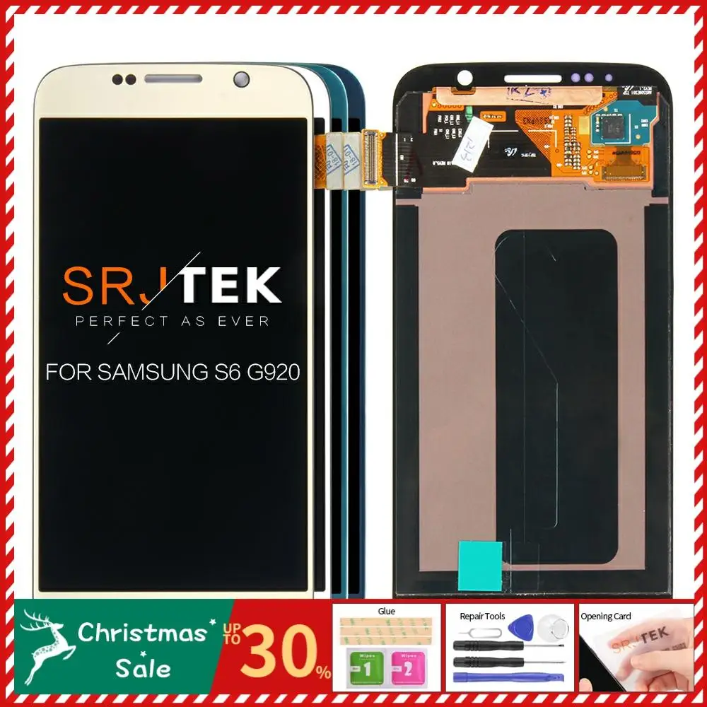 Гарантия 5,1 ''Супер AMOLED lcd для SAMSUNG Galaxy S6 lcd дисплей G920 SM-G920F G920T G920F G920FD сенсорный экран дигитайзер