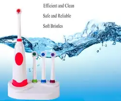 Совершенно новая детская электрическая зубная щетка перезаряжаемая зубная 3 насадки для взрослых уход за зубами массаж очень дешево
