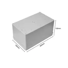 250 мм x 150 мм x 130 мм Пылезащитная IP65 распределительная коробка DIY чехол серый корпус