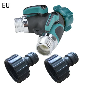 

Rustproof Hose Splitter Set Nozzles Water Distributor 3/4 Inch Stopcocks