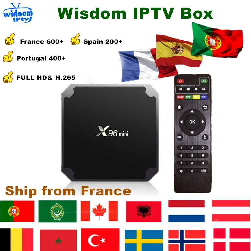 

X96mini TV box +1 year Francese/francais IPTV M3U Europn spain French Belgium IPTV subscription Live Channel vod Sports adultxx