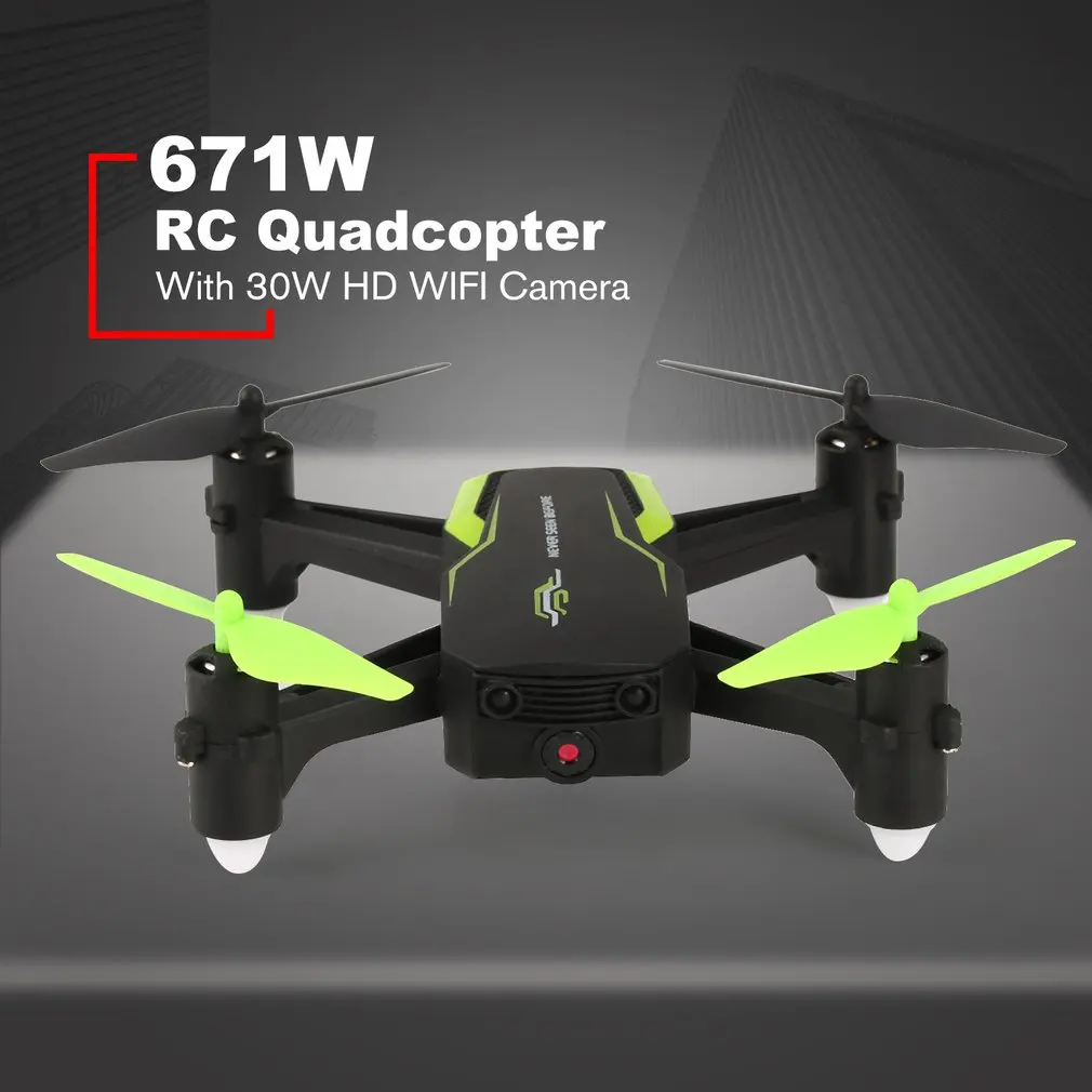 Мини 671 Вт удержания высоты радиоуправляемого летательного аппарата FPV 30W HD WI-FI антенна Камера 4-осевая машина «Безголовый» режим в режиме реального времени Радиоуправляемый Дрон Квадрокоптер игрушка
