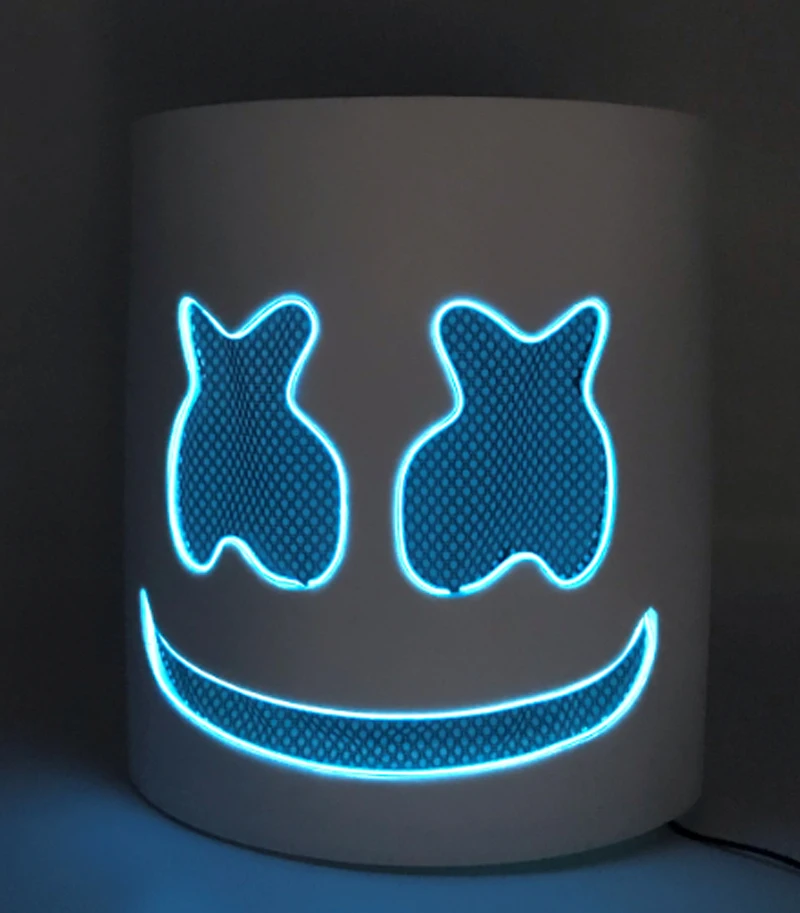 

DJ LED Luminous Masks Helmet Mask Cosplay Prop Halloween Party Latex Masks LED Party Bar Luminous Mask