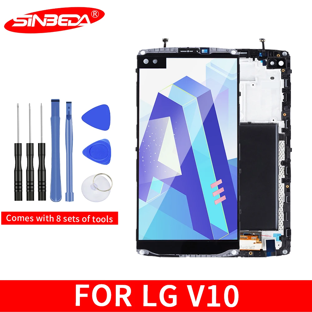 Sinbeda 5 7 &quotIPS для LG V10 ЖК дисплей с рамкой v10 H900 H960 H901 VS990 сенсорный экран дигитайзер