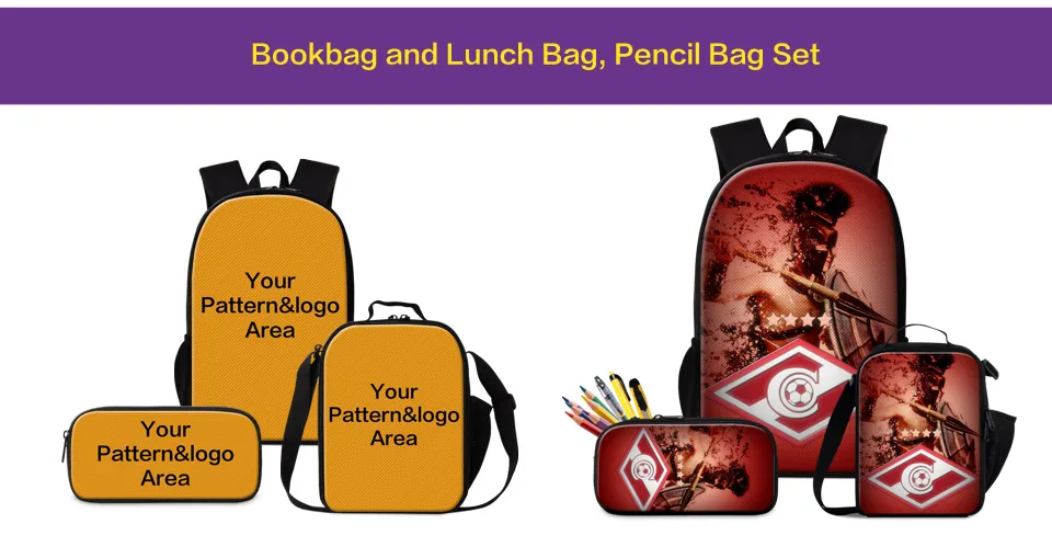 schoolbag lunchbag pencilbag
